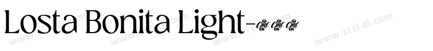 Losta Bonita Light字体转换 Losta Bonita Light字体转换
